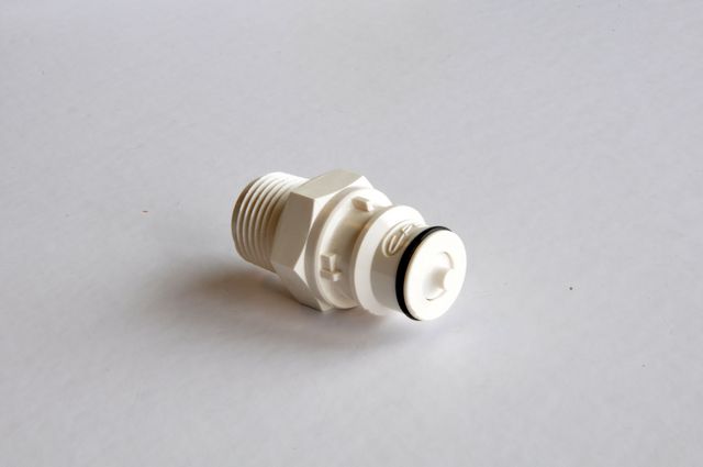 Quick Coupler, 1/2" MPT, Male, w/valve